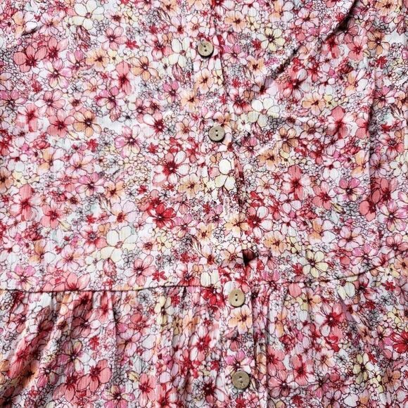 As U Wish Floral Button Down Spring Romper Medium NWT - Picture 6 of 9